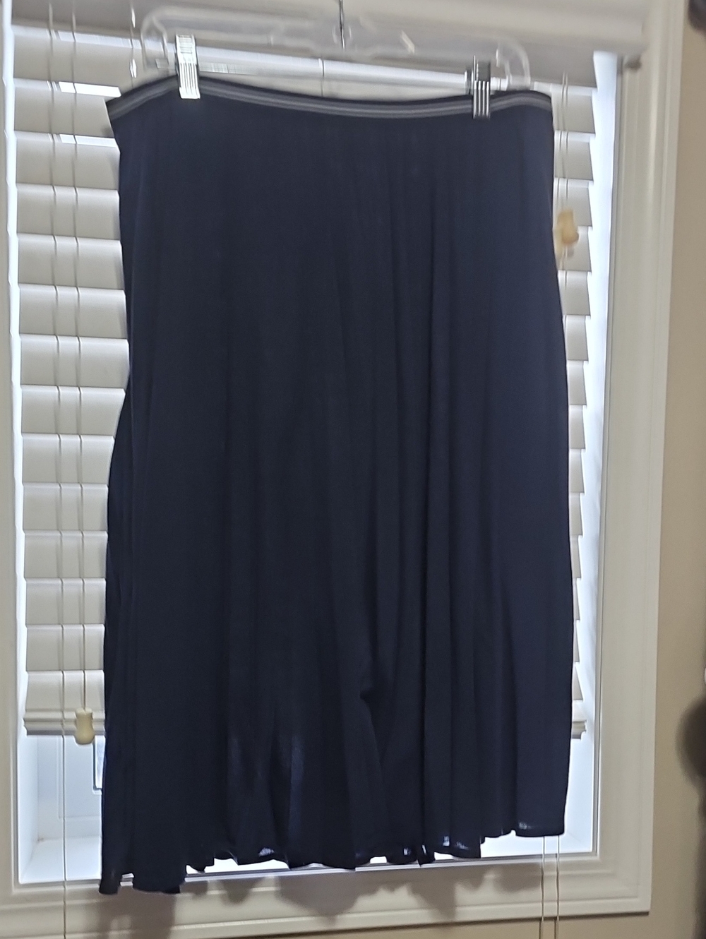 Tommy Hilfiger Navy Midi A-Line Skirt